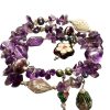 Bracciale Ametista con charms cloisonné