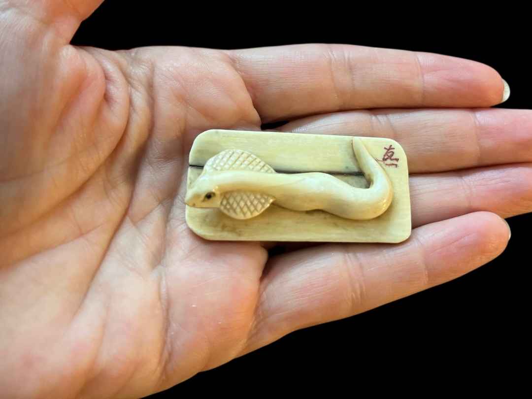 Netsuké Avorio Fossile - immagine 6