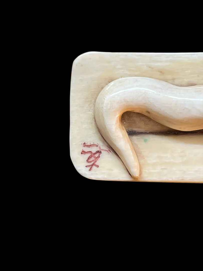 Netsuké Avorio Fossile - immagine 7