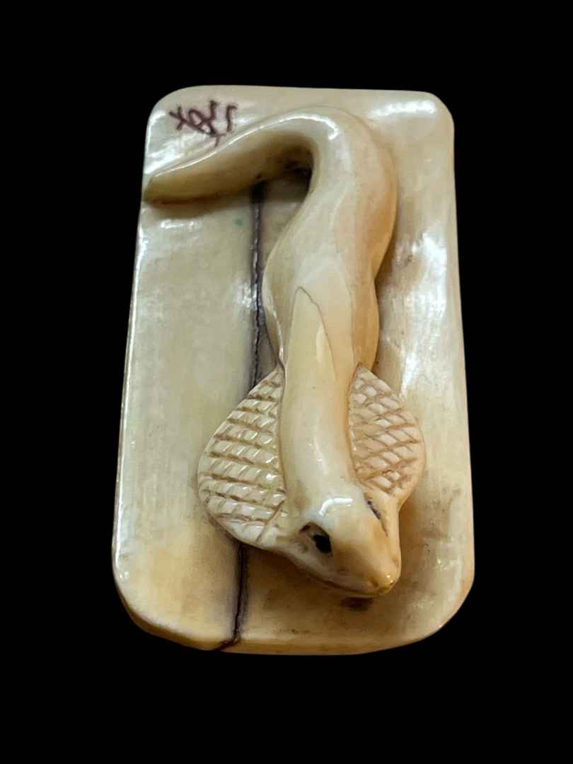 Netsuké Avorio Fossile - immagine 9