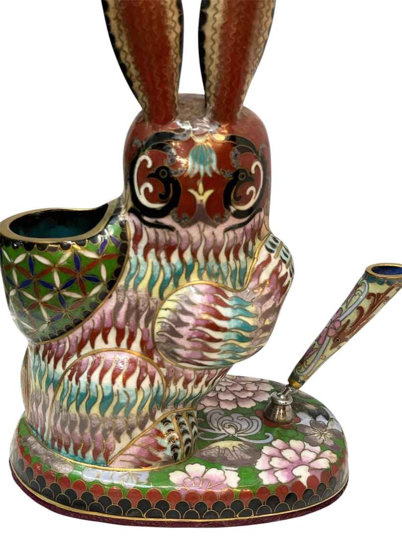 Coniglio portapenne cloisonné - immagine 10