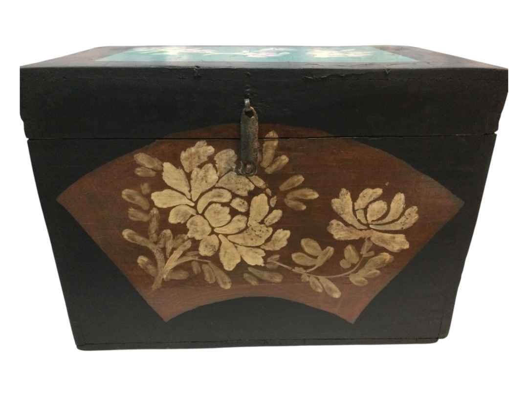 Baule legno dipinto - immagine 13