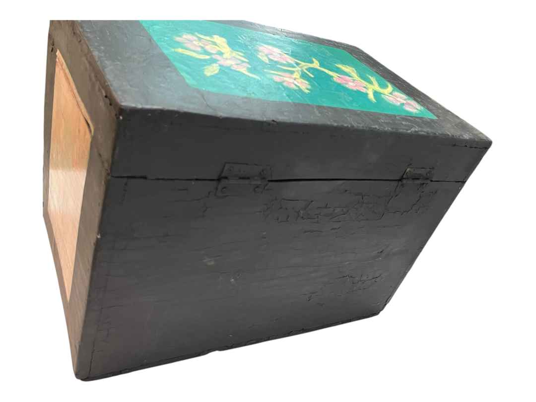 Baule legno dipinto - immagine 6