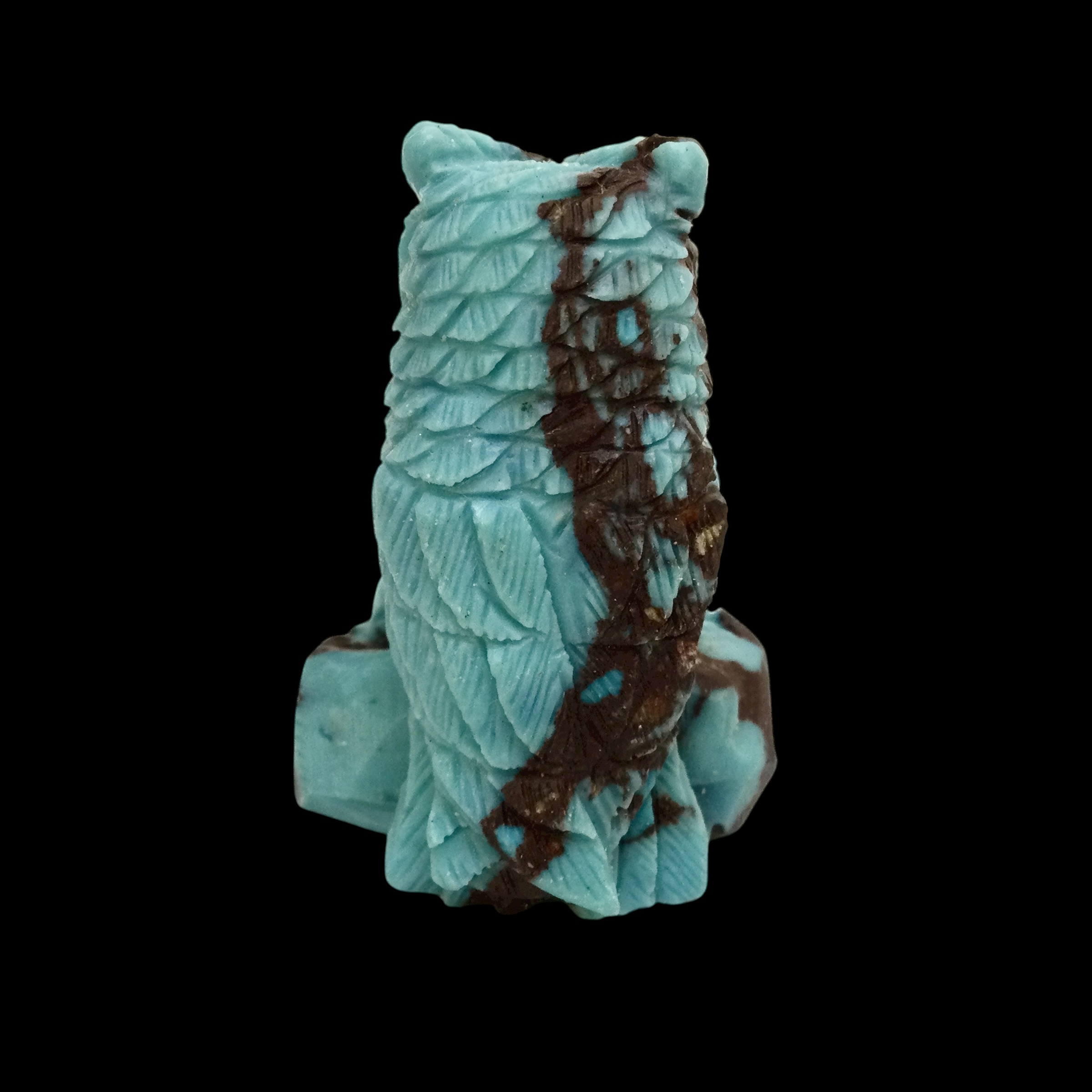 Gufo Turchese con matrice dendritica - immagine 4