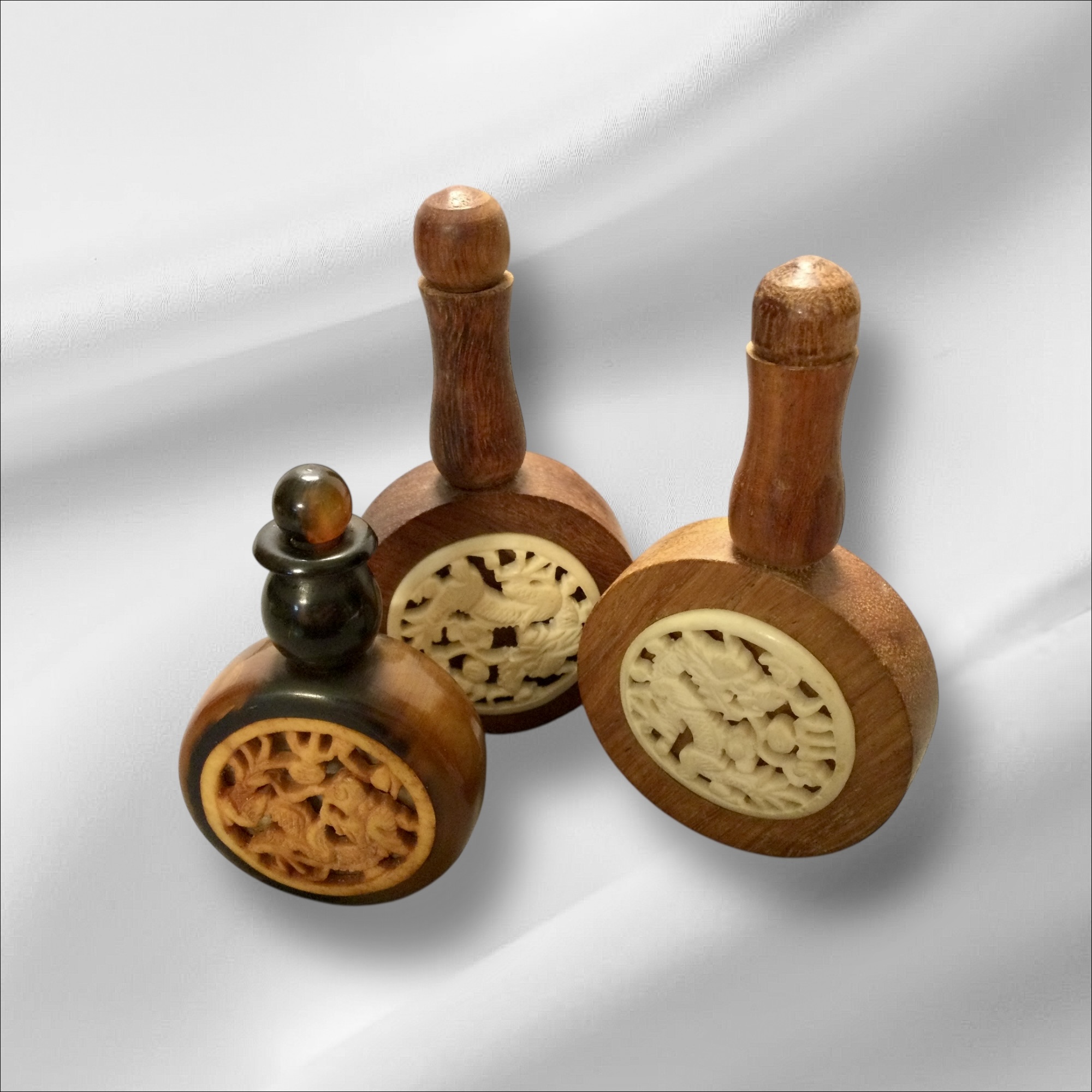 Tabacchiere osso e legno - immagine 5