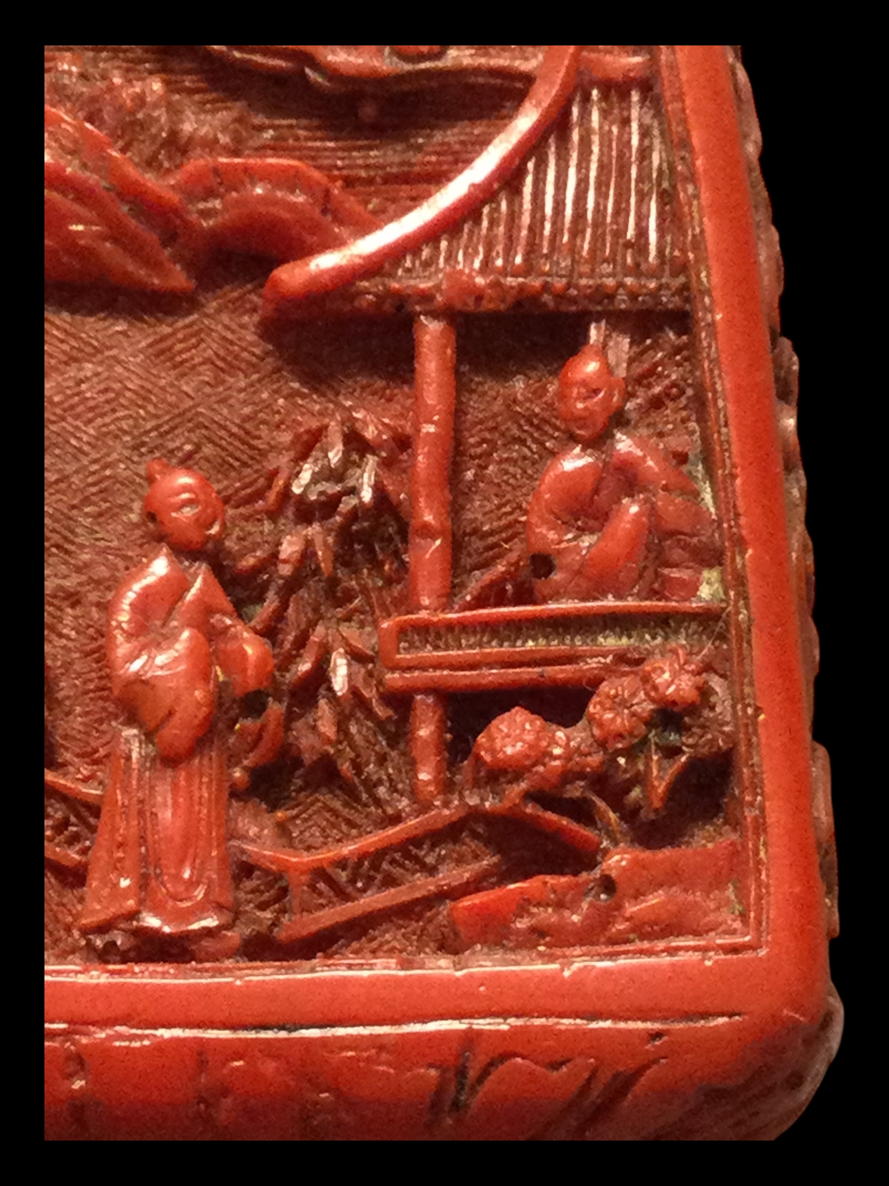 Tabacchiera Lacca rossa antica - immagine 5