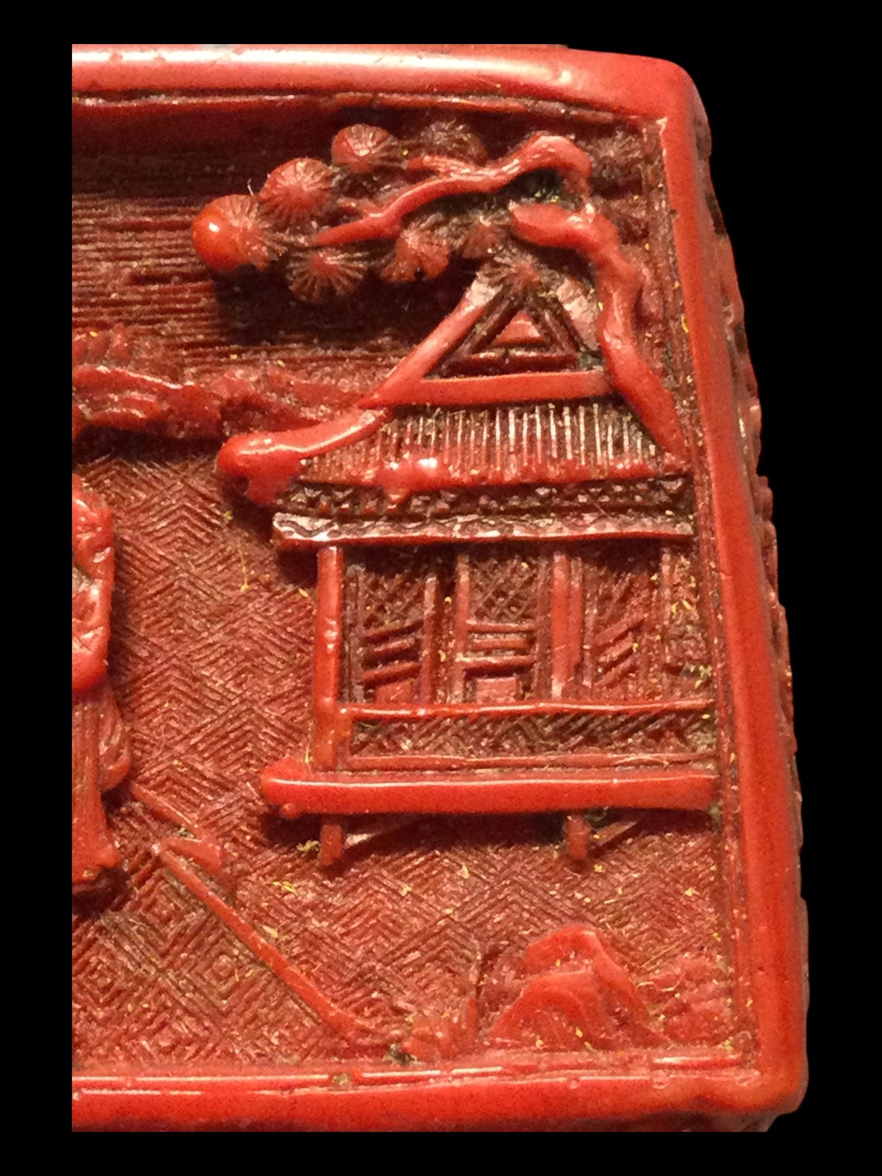 Tabacchiera Lacca rossa antica - immagine 7