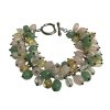 Bracciale charms quarzi assortiti e argento