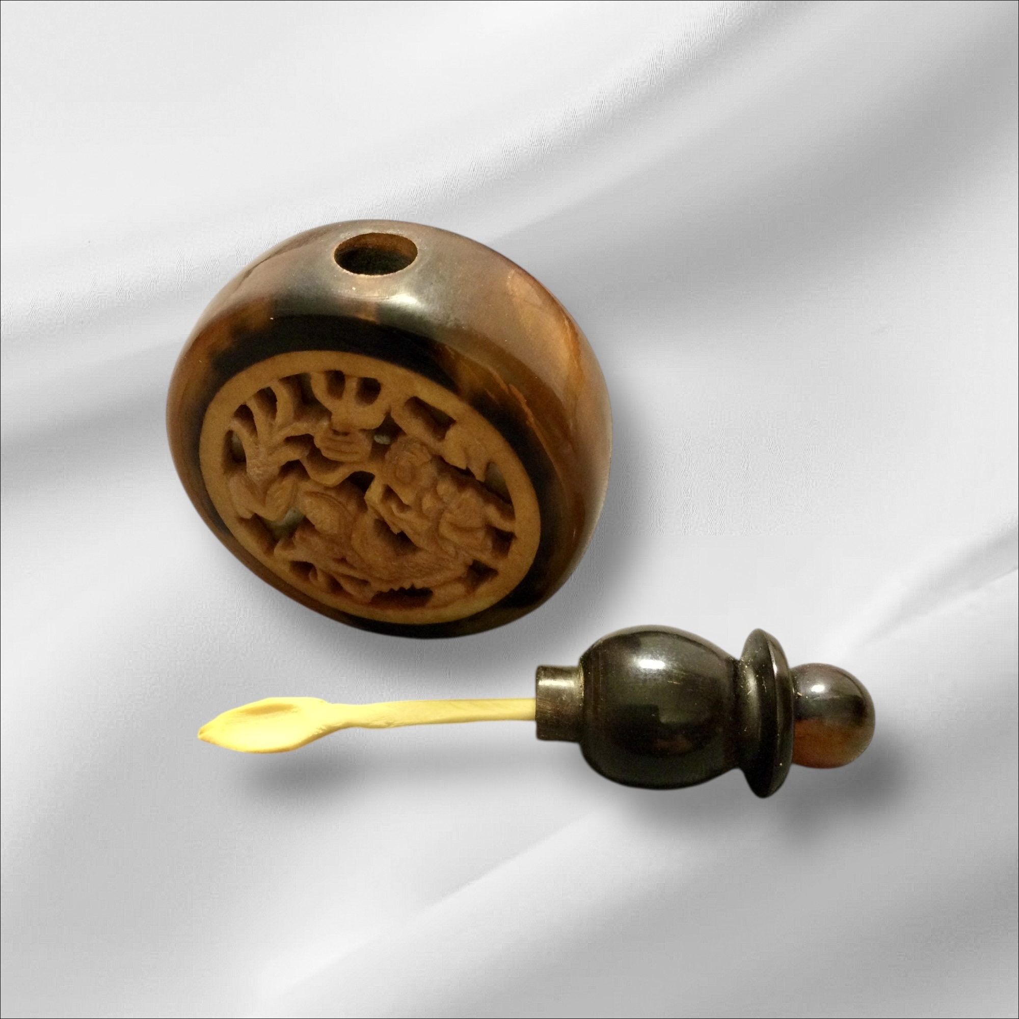 Tabacchiere osso e legno - immagine 8