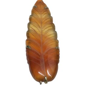 Pendente foglia Corniola