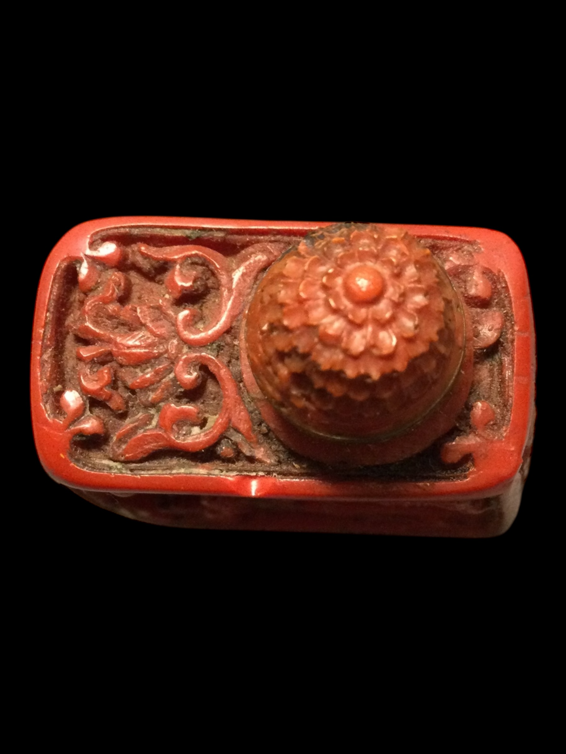 Tabacchiera Lacca rossa antica - immagine 12
