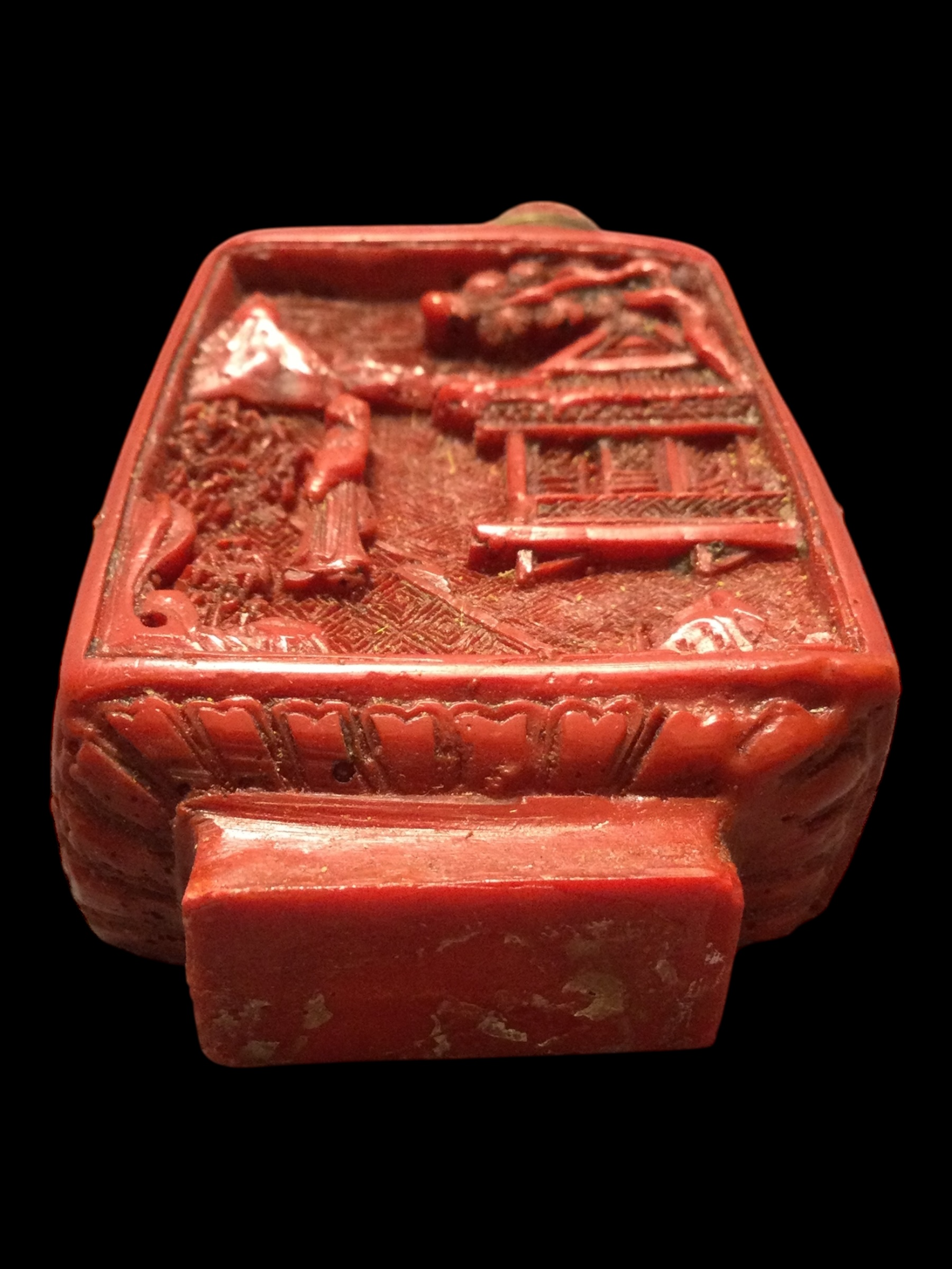 Tabacchiera Lacca rossa antica - immagine 13