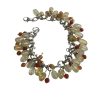 Bracciale charms gialli/rossi e argento