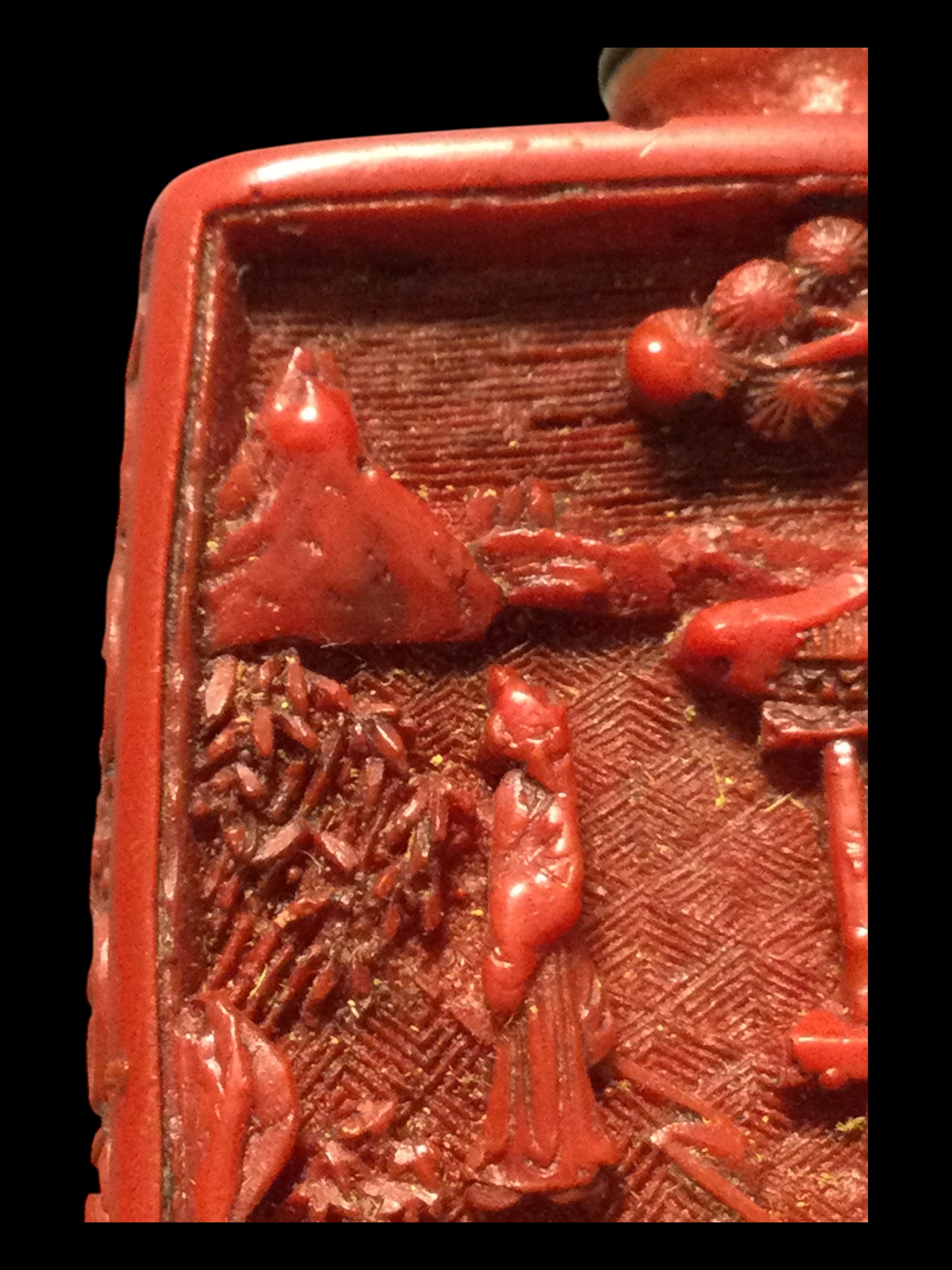 Tabacchiera Lacca rossa antica - immagine 18