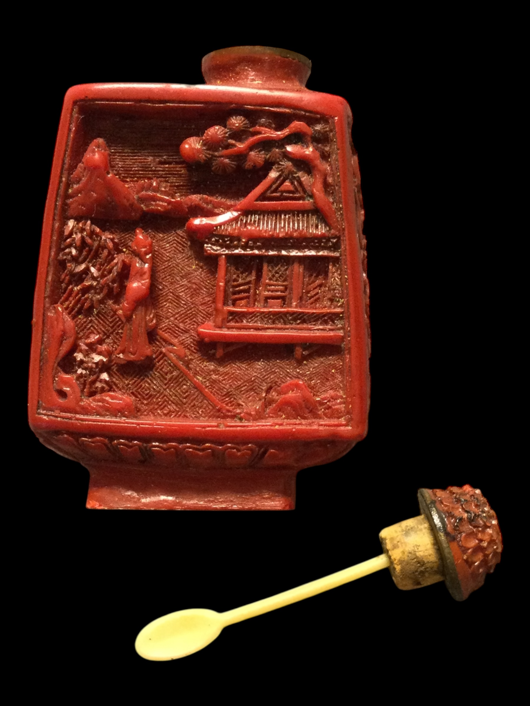 Tabacchiera Lacca rossa antica - immagine 22