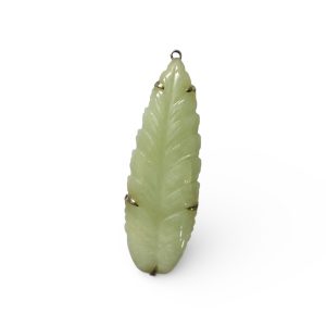 Pendente foglia Giada verde