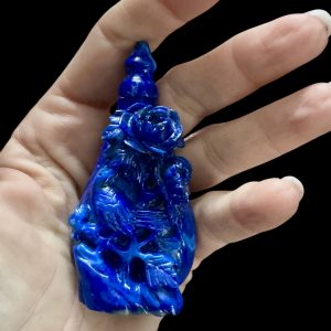 Tabacchiera snuff di lapislazzuli blu cobalto