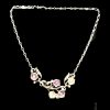 Collana Ametista e Quarzo rosa