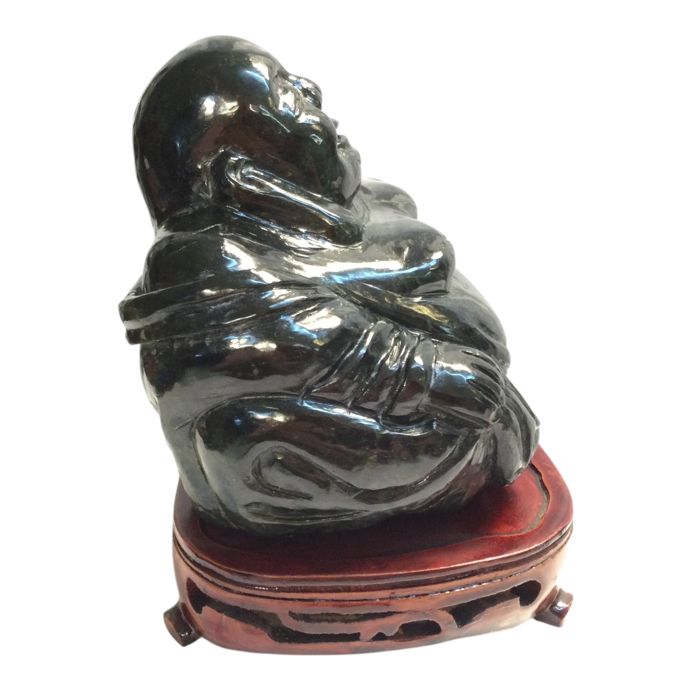 Budda giada siberiana assiso - immagine 4