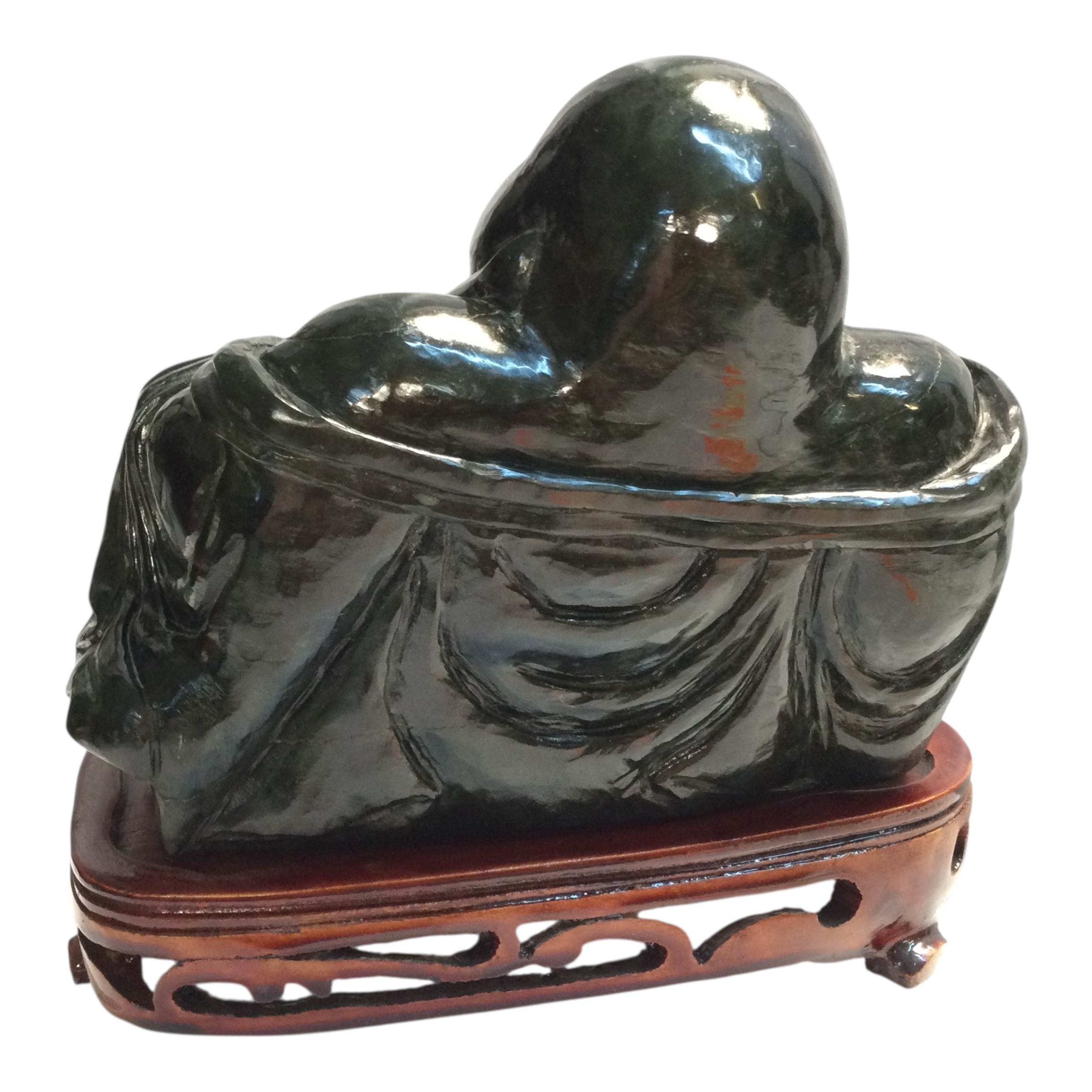 Budda giada siberiana assiso - immagine 5