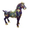 Cavallo cloisonné blu