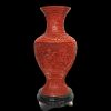 Vaso di lacca rossa