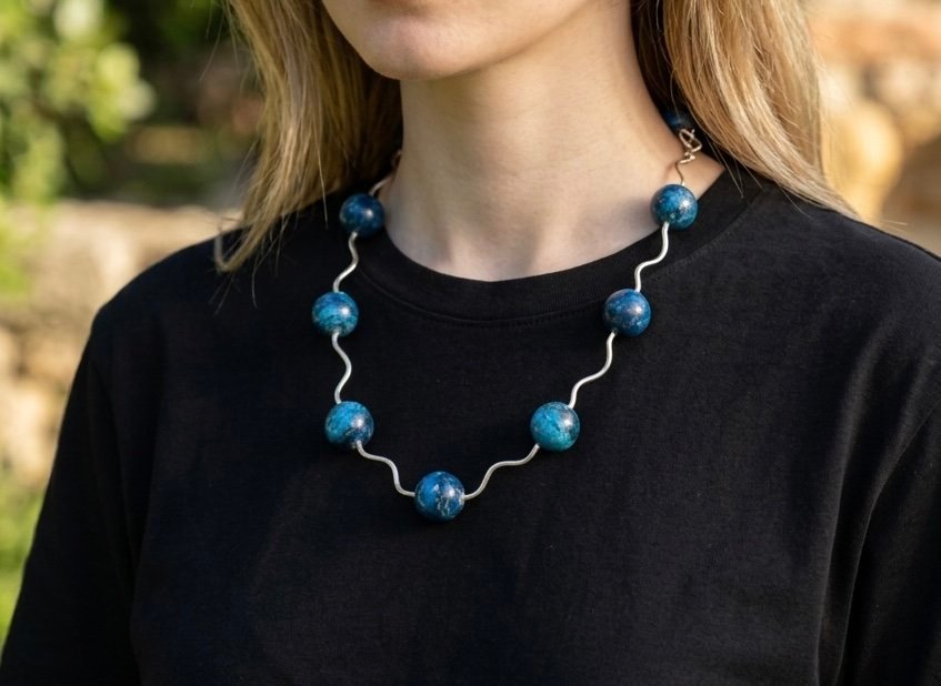 parure apatite blu - immagine 6