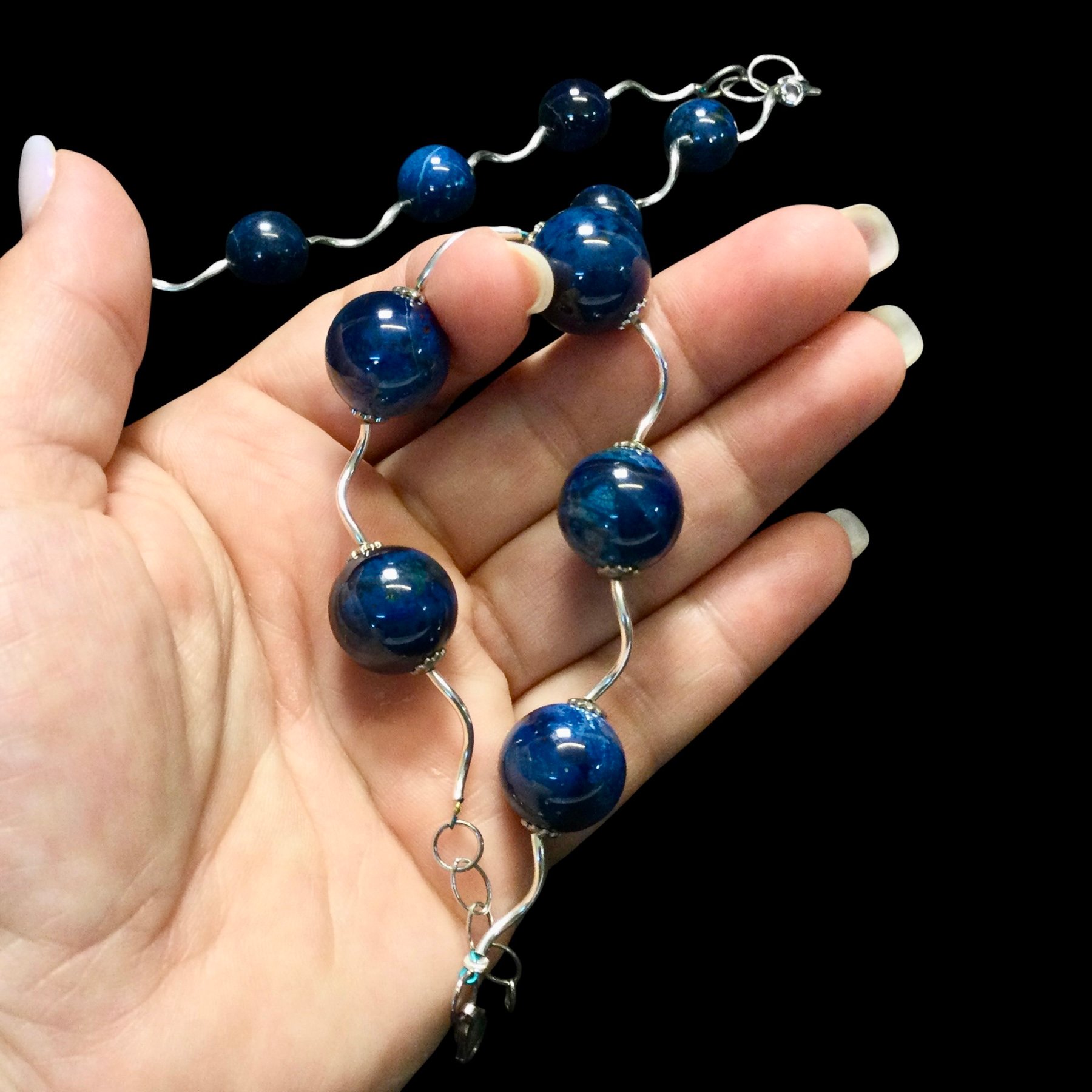 parure apatite blu - immagine 9