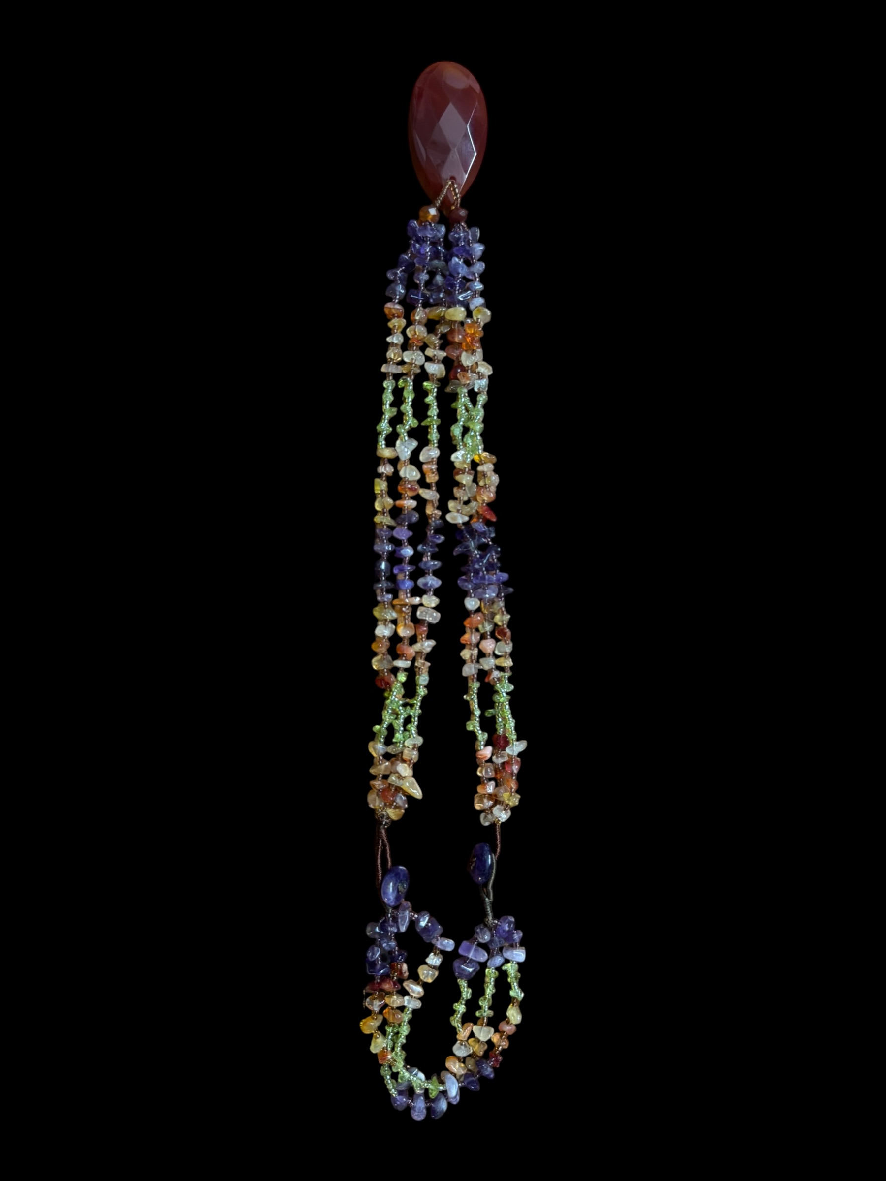 Parure ametista corniola peridoto - immagine 21