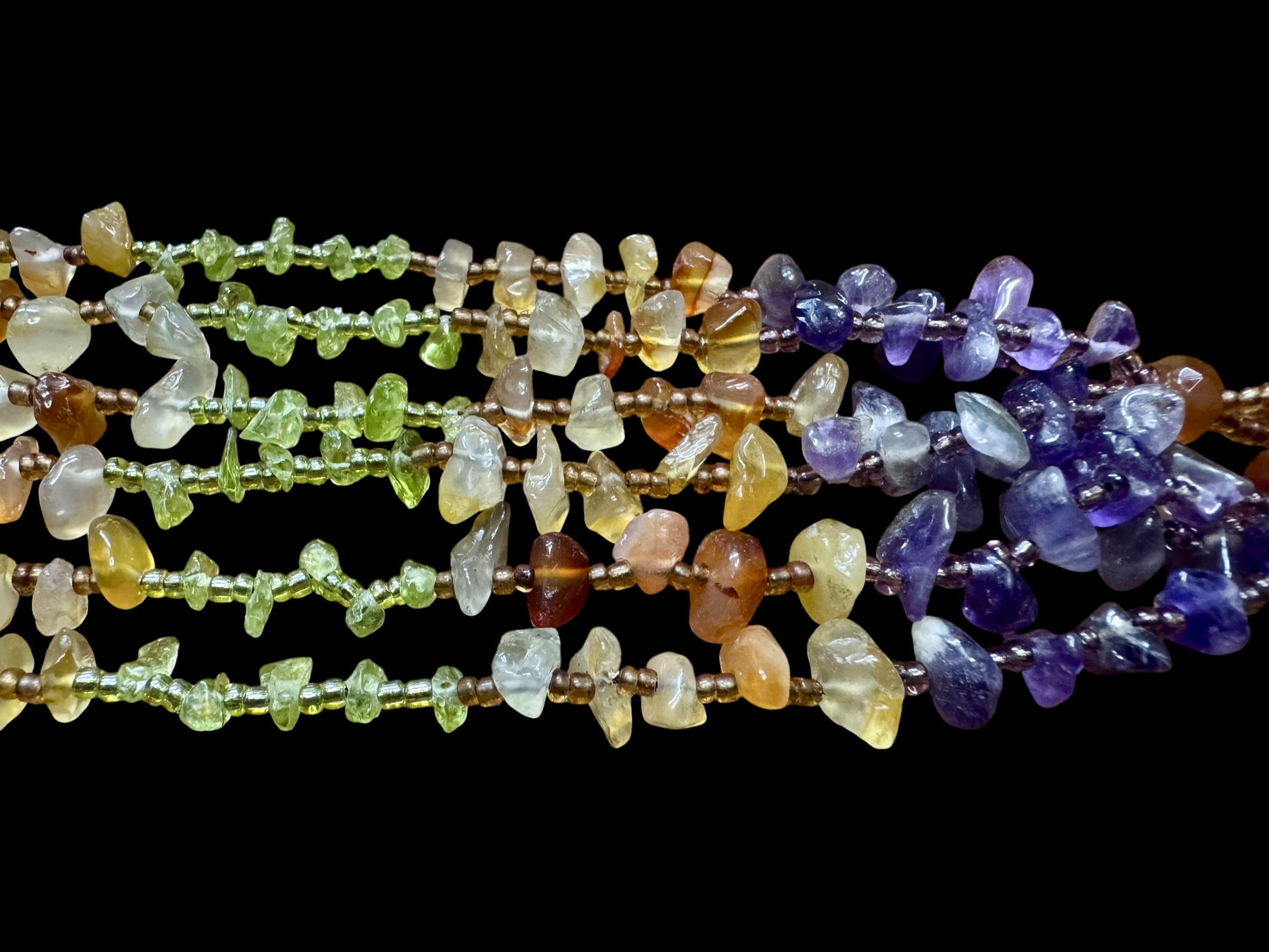 Parure ametista corniola peridoto - immagine 27