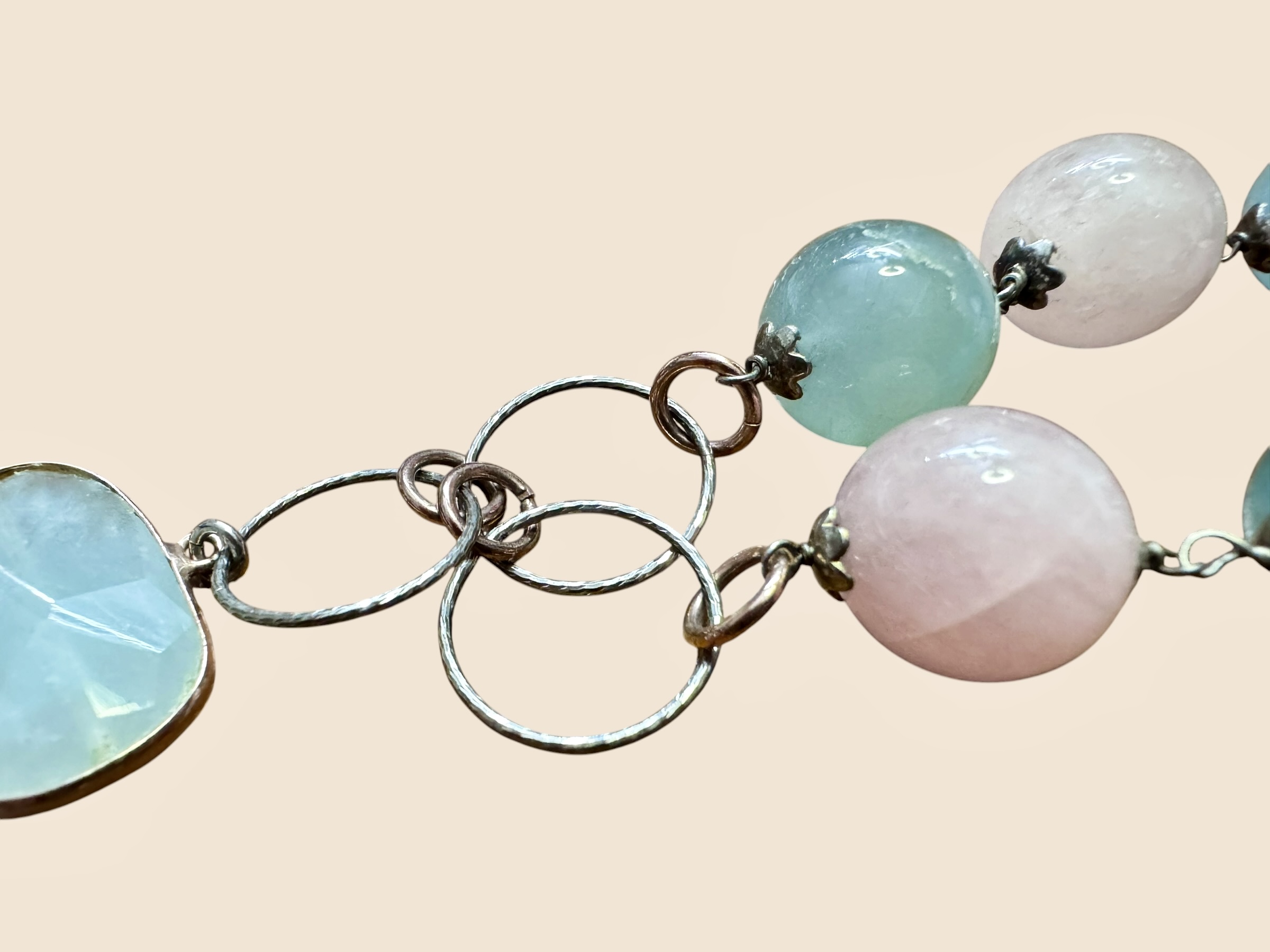 Collana berillo con pendente ramo argento nero - immagine 12