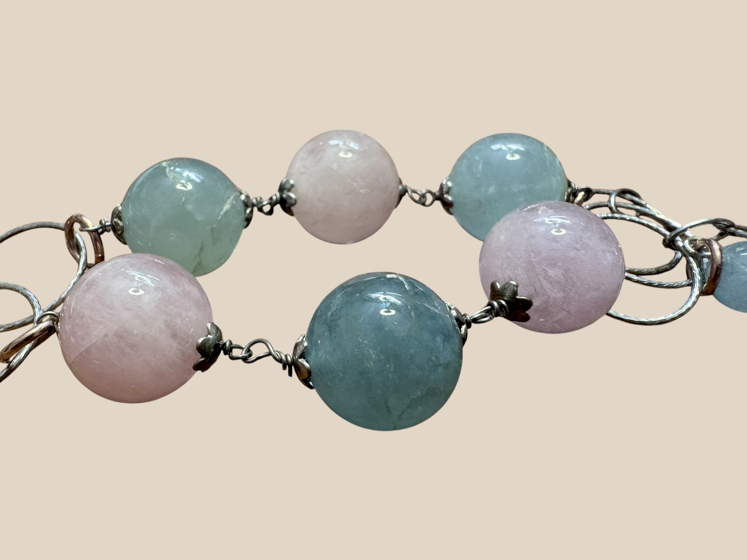 Collana berillo con pendente ramo argento nero - immagine 13