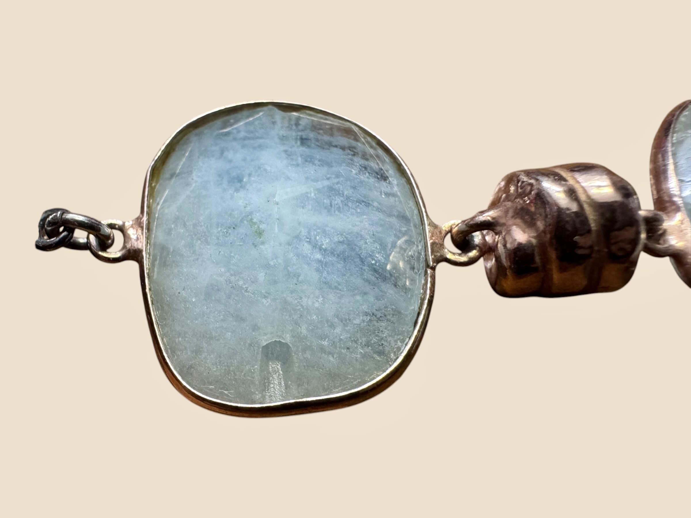 Collana berillo con pendente ramo argento nero - immagine 17
