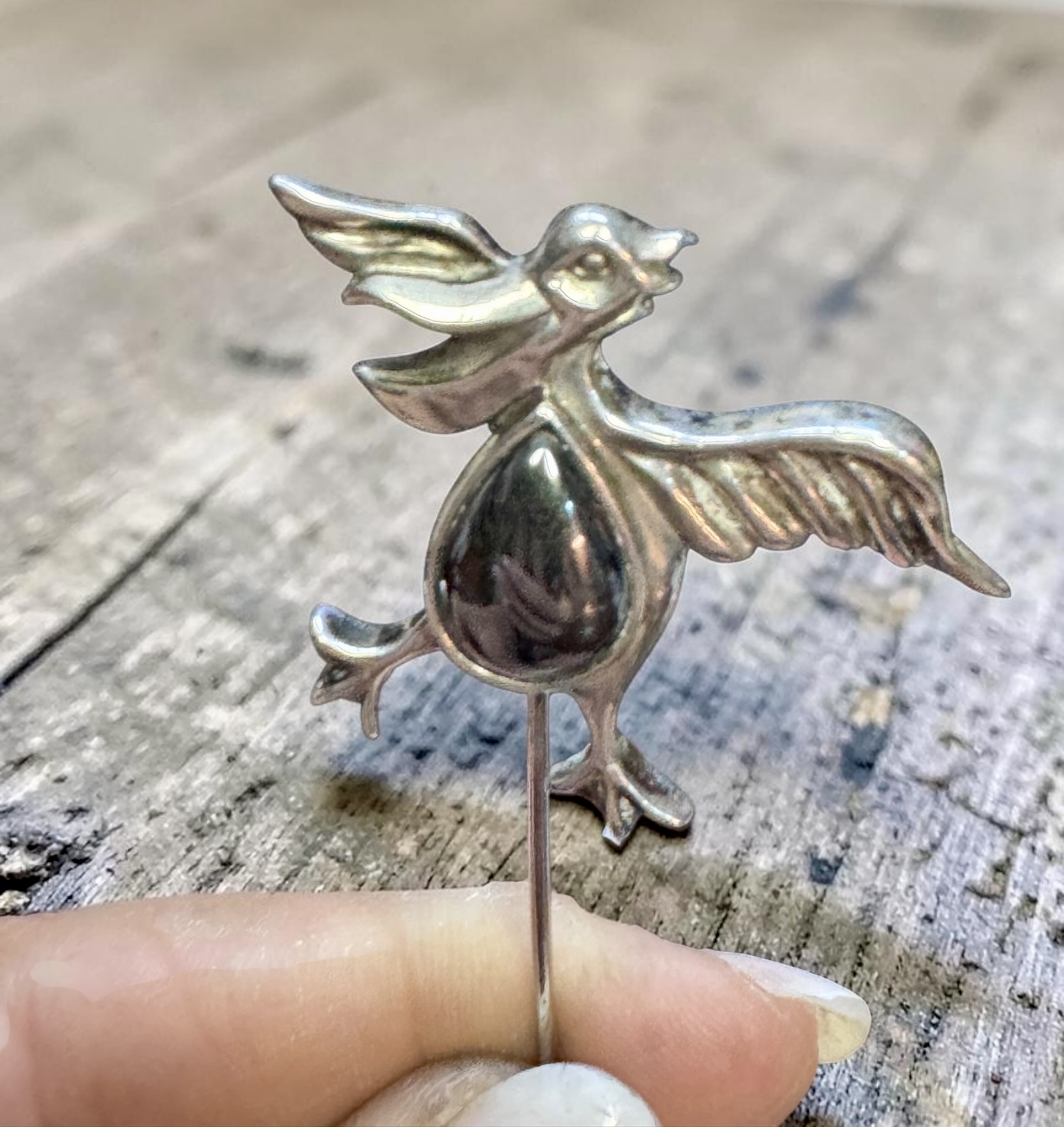 Spillone in argento con ematite - immagine 11