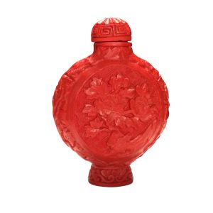 Snuff bottle lacca rossa