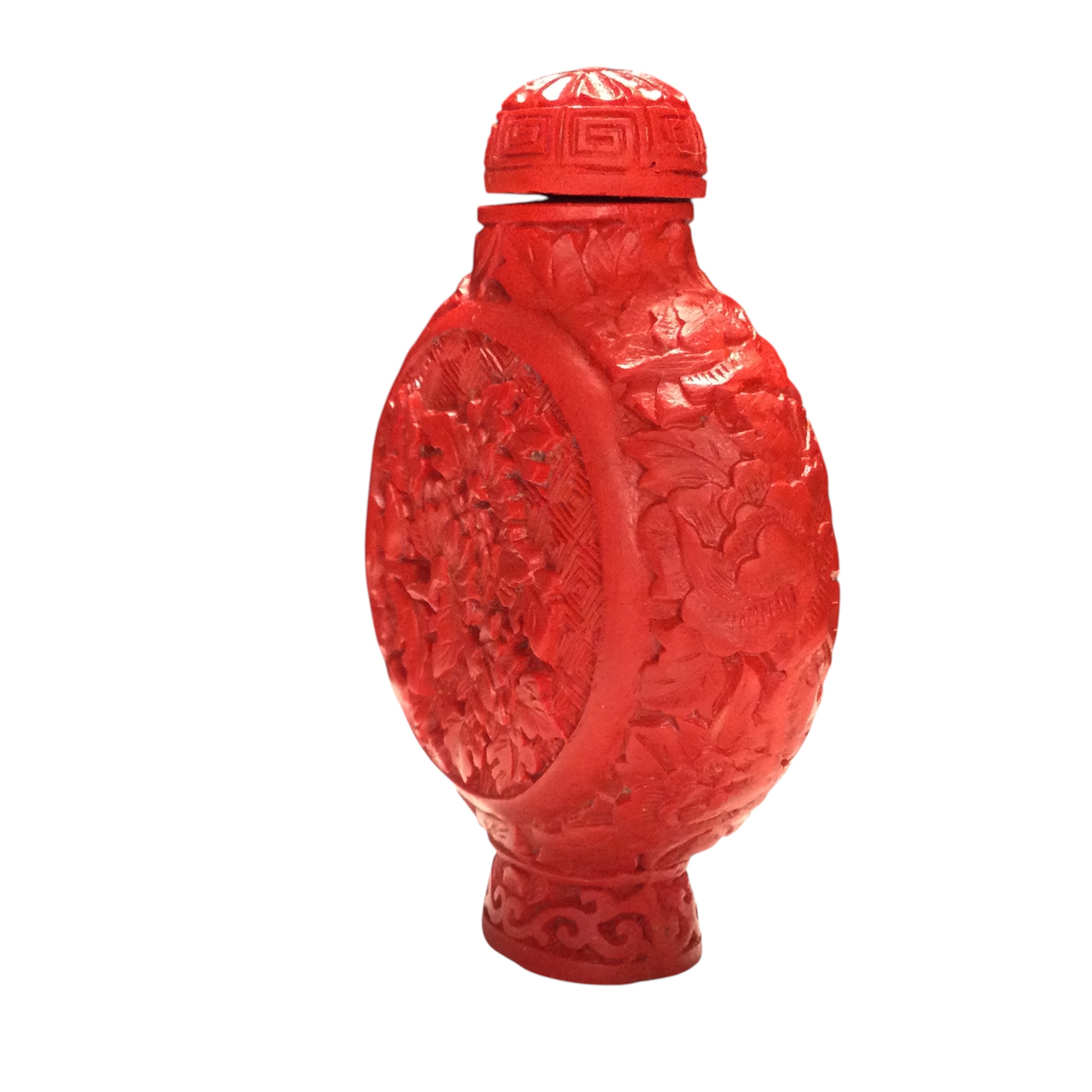 Snuff bottle lacca rossa - immagine 3