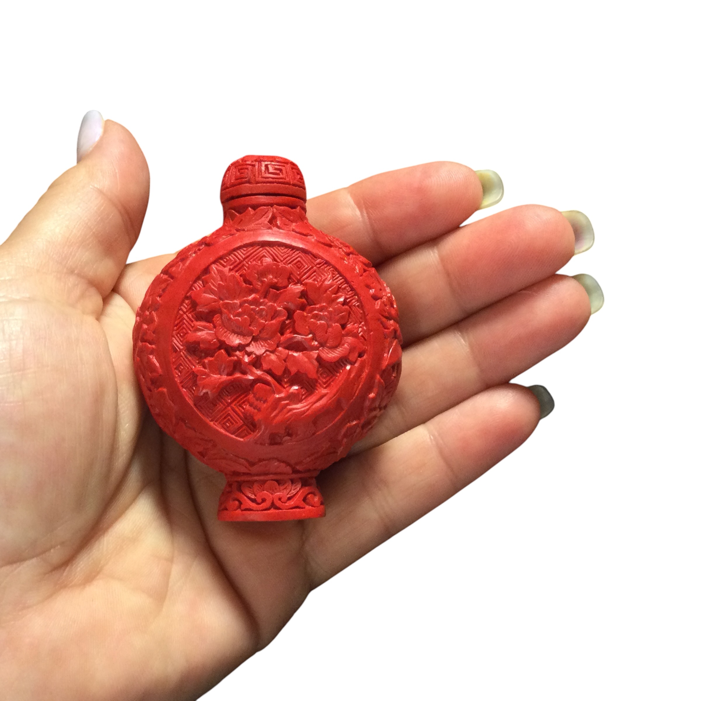 Snuff bottle lacca rossa - immagine 12
