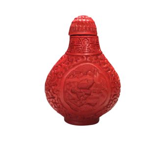 Snuff bottle lacca rossa