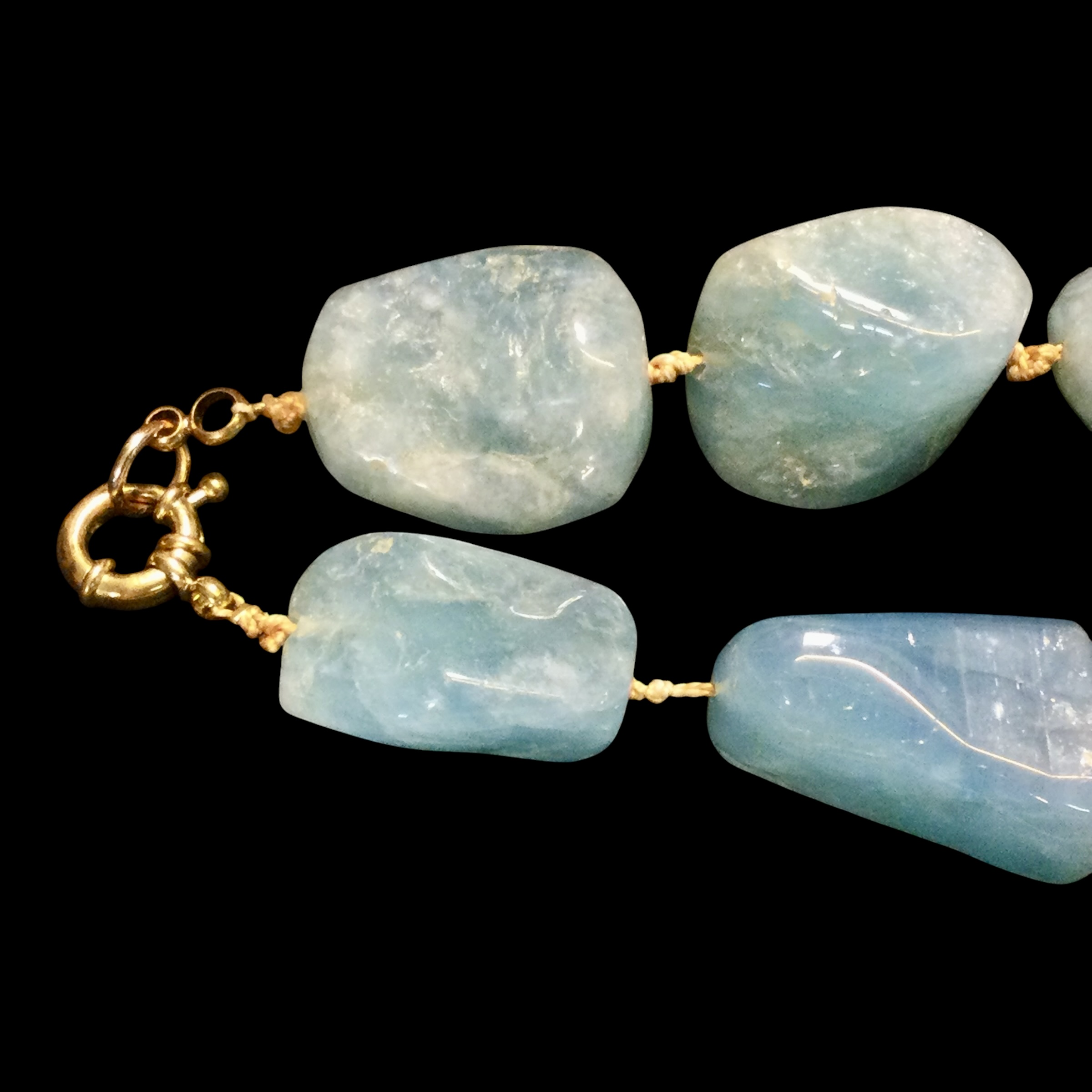 Collana sassi acquamarina - immagine 8