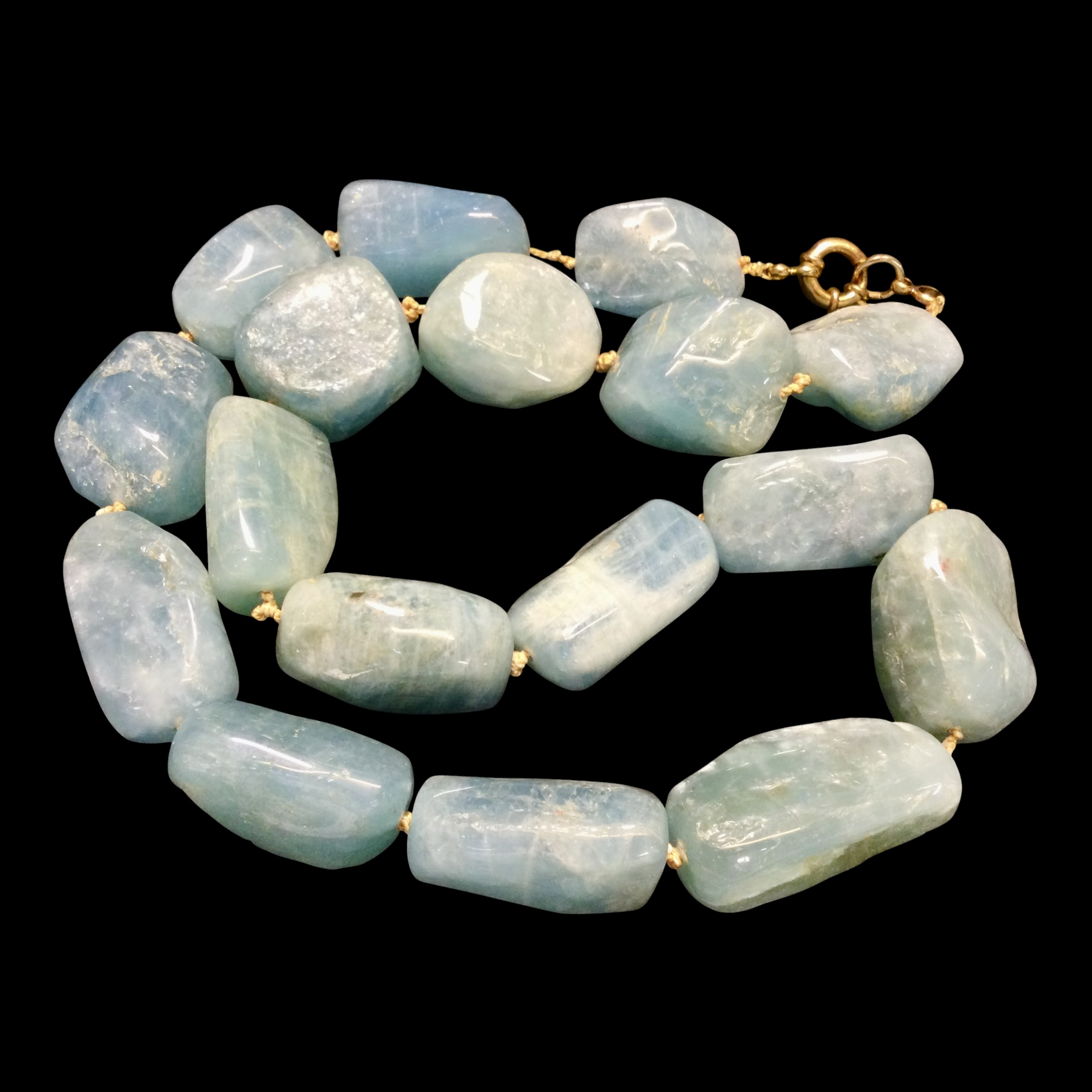 Collana sassi acquamarina - immagine 5