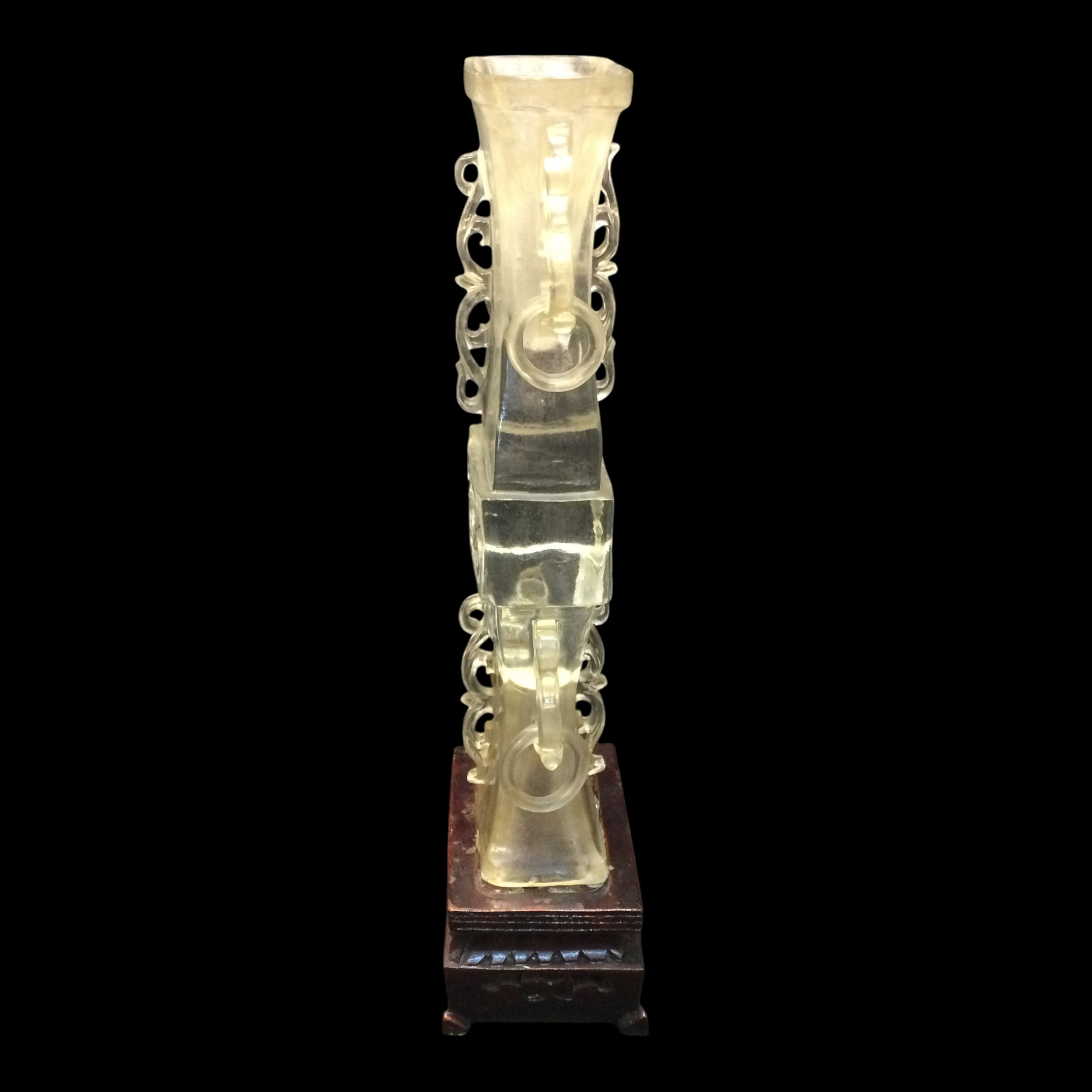 Doppio Vaso tipo Clessidra - Cristallo di Rocca - immagine 5