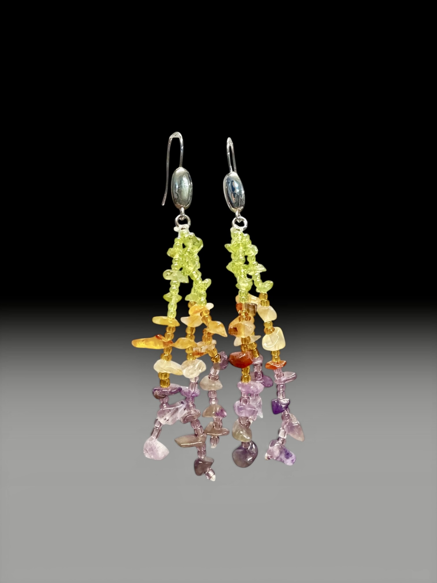 Parure ametista corniola peridoto - immagine 11