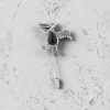 Spillone in argento con ematite