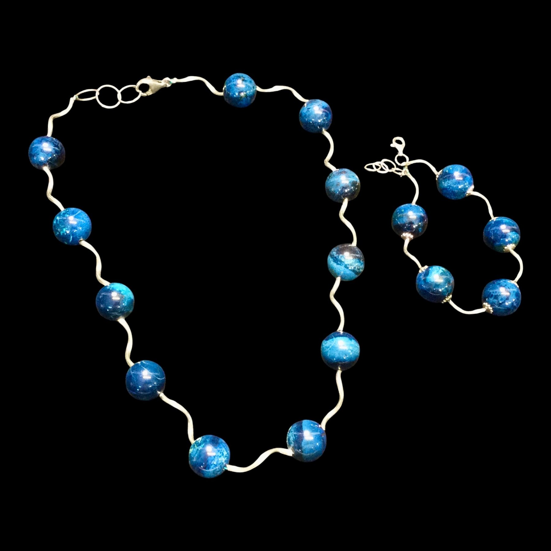 parure apatite blu - immagine 14