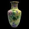 Vaso cloisonné giallo