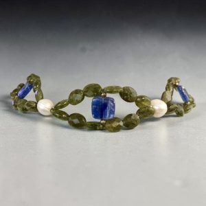 Collarino granato e cianite